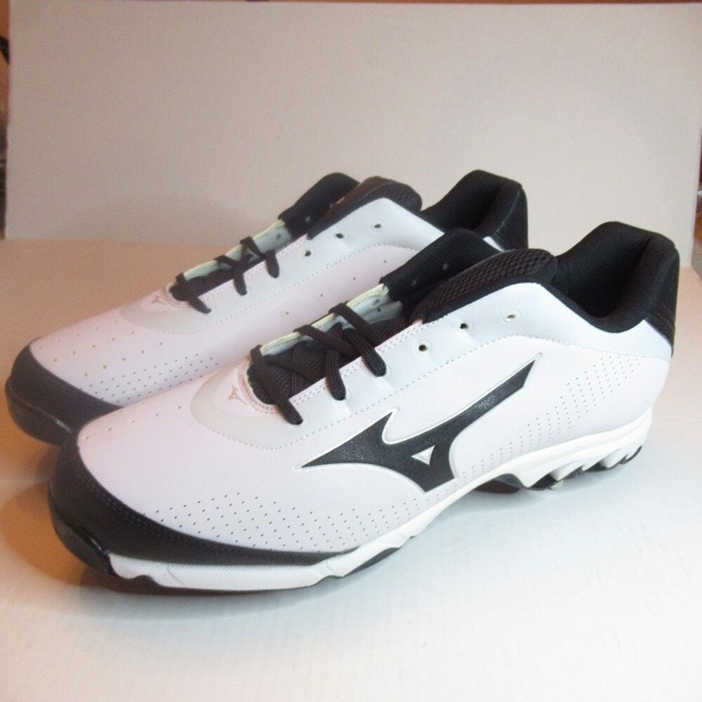 Mizuno Mens 9 Spike Vapor Elite 7 Baseball Shoes White 320443 Low Top 16M New